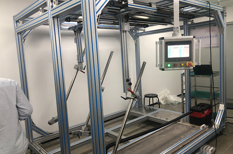 Vacuum cleaner testing machine