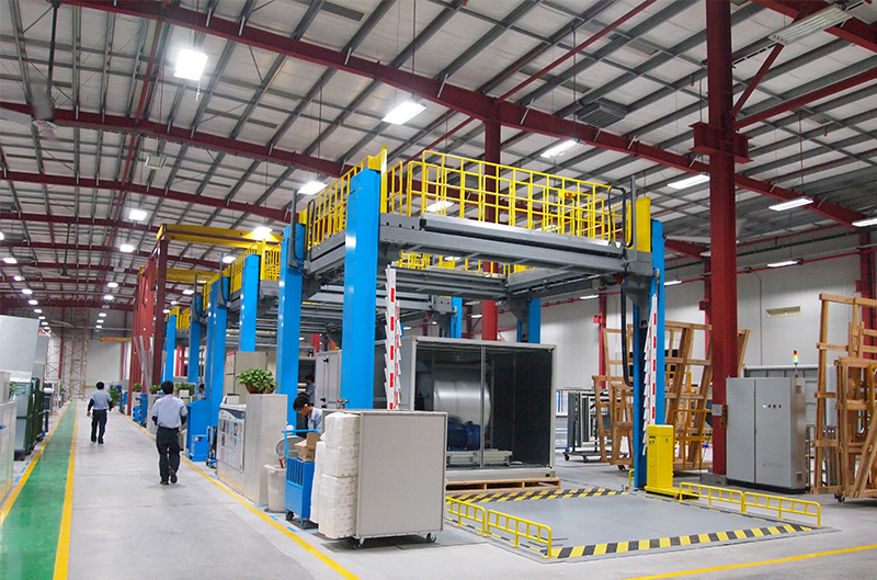 Air conditioning assembly line